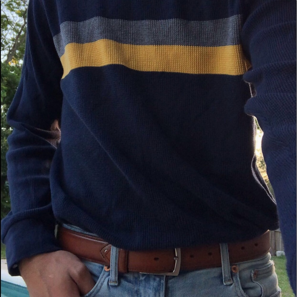 VINTAGE GAP blue waffle long-sleeve!